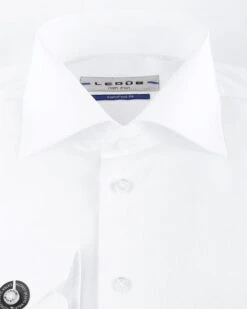 Ledub Strijkvrij SL7 Shirt Wit -Kleding Kortingswinkel 11526 12