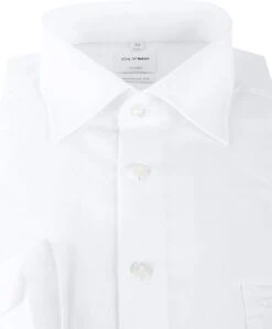 OLYMP Luxor Strijkvrij Shirt Comfort Fit Wit -Kleding Kortingswinkel 13228 8