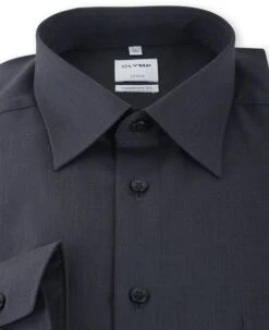 OLYMP Luxor Shirt Antraciet Comfort Fit -Kleding Kortingswinkel 13238 3