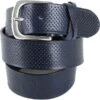 Profuomo Leren Riem Roma Donkerblauw