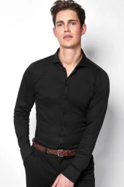 Desoto Overhemd Strijkvrij Zwart -Kleding Kortingswinkel 13791 5