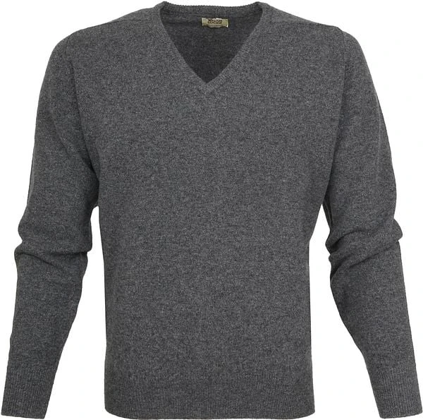 William Lockie Pullover Lamswol V Grijs 6 William Lockie Pullover Lamswol V Grijs - Afbeelding 4
