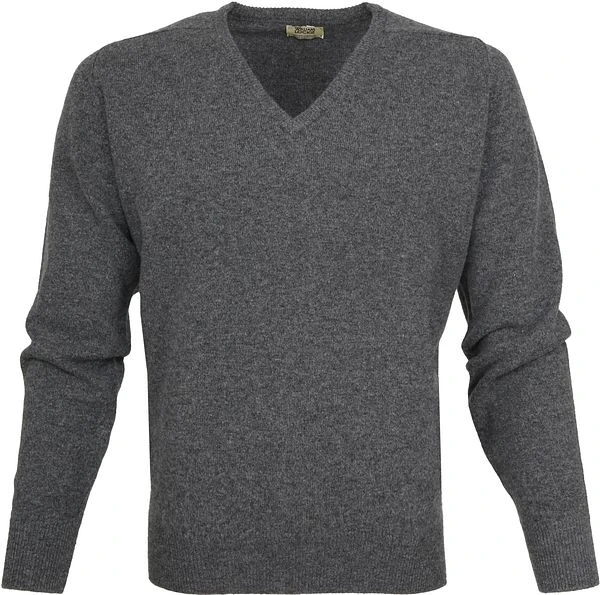 William Lockie Pullover Lamswol V Grijs 3 William Lockie Pullover Lamswol V Grijs