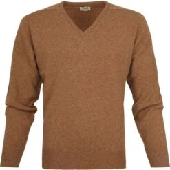 William Lockie Pullover Lamswol V Savannah -Kleding Kortingswinkel 13937 3 1