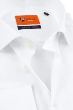 Suitable Overhemd White Twill Dubbelmanchet 12 Suitable Overhemd White Twill Dubbelmanchet -Kleding Kortingswinkel 14278 6 1