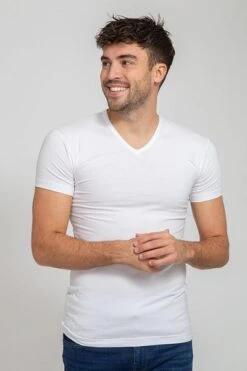 Suitable T-shirt Wit V-hals Vita 6 Pack 9 Suitable T-shirt Wit V-hals Vita 6 Pack -Kleding Kortingswinkel 1742 31