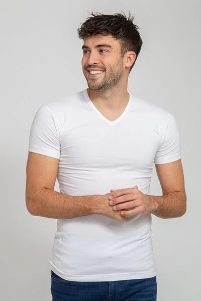 Suitable T-shirt Wit V-hals Vita 6 Pack 4 Suitable T-shirt Wit V-hals Vita 6 Pack - Afbeelding 2
