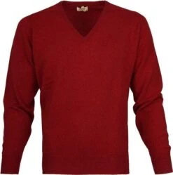 William Lockie Pullover Lamswol V Poppy -Kleding Kortingswinkel 2622 9 1