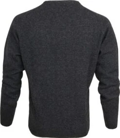 William Lockie Trui Lamswol Charcoal Antraciet -Kleding Kortingswinkel 2628 6