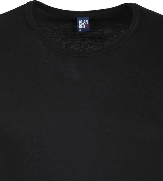 Alan Red Brede Ronde Hals James (2Pack) Zwart 5 Alan Red Brede Ronde Hals James (2Pack) Zwart - Afbeelding 3