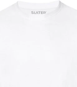 Slater 2-pack American T-shirt Wit -Kleding Kortingswinkel 57100 4