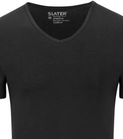 Slater 2-pack Stretch V-hals T-shirt Zwart 10 Slater 2-pack Stretch V-hals T-shirt Zwart -Kleding Kortingswinkel 57111 2