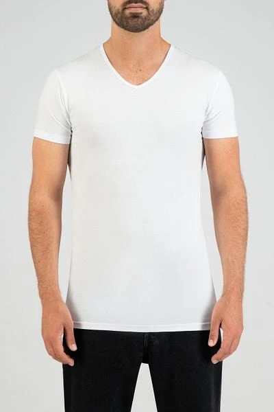 Slater 2-pack Stretch V-hals T-shirt Zwart 7 Slater 2-pack Stretch V-hals T-shirt Zwart - Afbeelding 5