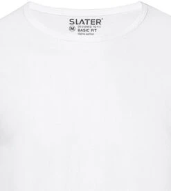 Slater 2-pack Basic Fit T-shirt Wit -Kleding Kortingswinkel 57115 4 1