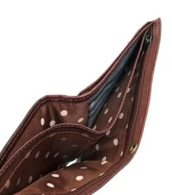 Suitable Portemonnee Bruin Leer - Skim Proof -Kleding Kortingswinkel 57450 9