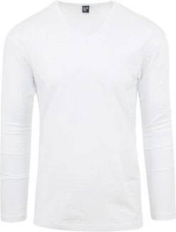 Alan Red T-shirt Oslo V Hals Longsleeve