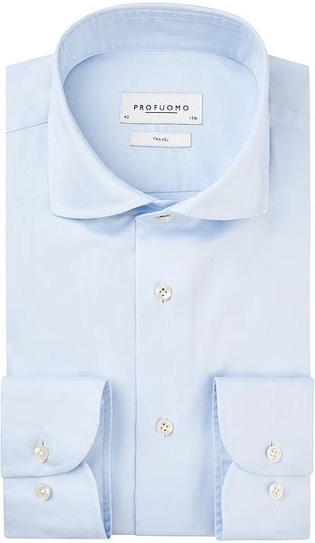 Profuomo Sky Blue Travel Shirt Blauw 6 Profuomo Sky Blue Travel Shirt Blauw - Afbeelding 4