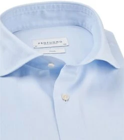 Profuomo Sky Blue Travel Shirt Blauw 13 Profuomo Sky Blue Travel Shirt Blauw -Kleding Kortingswinkel 58345 7 1
