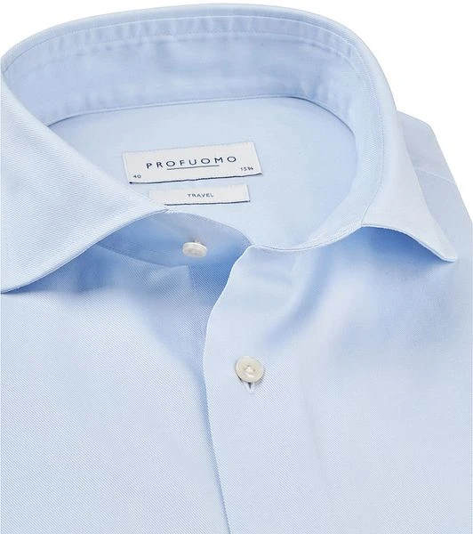 Profuomo Sky Blue Travel Shirt Blauw 5 Profuomo Sky Blue Travel Shirt Blauw - Afbeelding 3