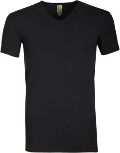 Alan Red Bamboo T-shirt Zwart