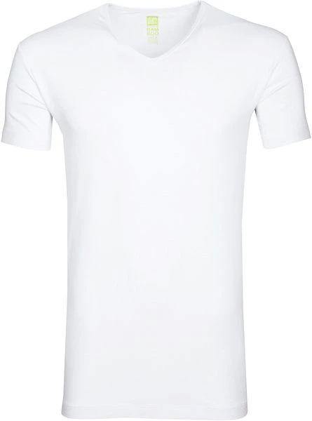 Alan Red Bamboo T-shirt V-Hals Wit 3 Alan Red Bamboo T-shirt V-Hals Wit