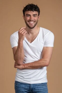 Suitable T-shirt Wit Diepe V Hals Vibamboru Bamboo Stretch 4Pack -Kleding Kortingswinkel 59043 10