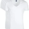 Suitable T-shirt Wit Diepe V Hals Vibamboru Bamboo Stretch 4Pack -Kleding Kortingswinkel 59043 6