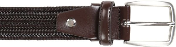 Suitable Geweven Riem Donkerbruin 4 Suitable Geweven Riem Donkerbruin - Afbeelding 2