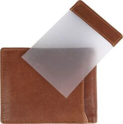 Suitable Portemonnee Tan Bruin Leer - Skim Proof -Kleding Kortingswinkel 59378 5
