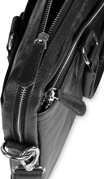 Suitable Leren Laptoptas 14 Inch Zwart 4 Suitable Leren Laptoptas 14 Inch Zwart - Afbeelding 2