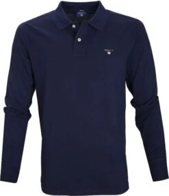 Gant Polo Longsleeve Navy 433 -Kleding Kortingswinkel 60016 1 1