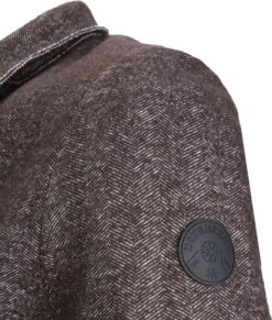 Dstrezzed Coat Boucle Brown Melange -Kleding Kortingswinkel 60073 4