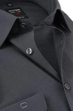 OLYMP Overhemd Level 5 BF Antraciet -Kleding Kortingswinkel 60560 2 1