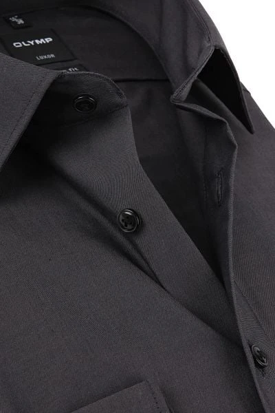 OLYMP Overhemd Luxor Modern-Fit Antraciet 8 OLYMP Overhemd Luxor Modern-Fit Antraciet - Afbeelding 6