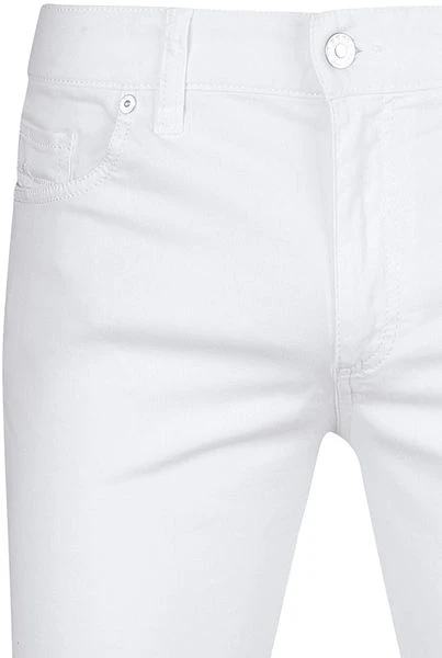 Alberto Pipe Denim Wit 4 Alberto Pipe Denim Wit - Afbeelding 2