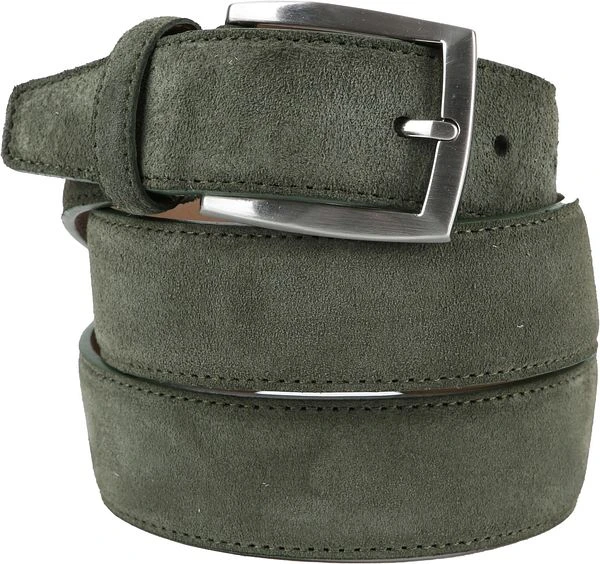 Suitable Leren Riem Suede Groen 3 Suitable Leren Riem Suede Groen