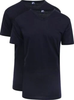 Alan Red Vermont Extra Lange T-Shirts Navy (2Pack) -Kleding Kortingswinkel 61087 5 1