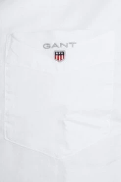 Gant Casual Overhemd Broadcloth Wit -Kleding Kortingswinkel 61491 2 1