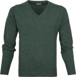 William Lockie Pullover Wol Moorland Groen -Kleding Kortingswinkel 61620 4 1