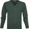 William Lockie Pullover Wol Moorland Groen