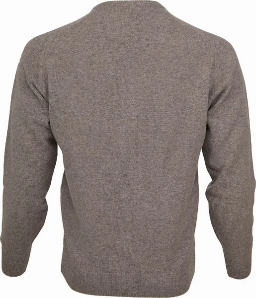 William Lockie Pullover Lamswol Vole Bruin Grijs 5 William Lockie Pullover Lamswol Vole Bruin Grijs - Afbeelding 3
