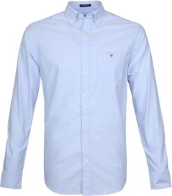 Gant Casual Overhemd Oxford Lichtblauw -Kleding Kortingswinkel 61796 1 1