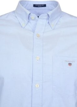 Gant Casual Overhemd Oxford Lichtblauw -Kleding Kortingswinkel 61796 2 1