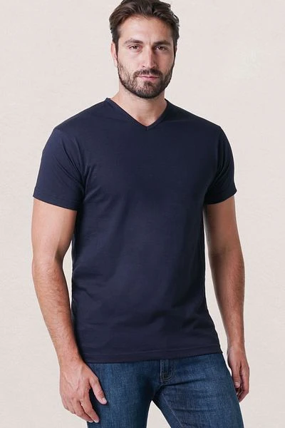 Alan Red Vermont T-shirts V-Hals Navy (2Pack) 4 Alan Red Vermont T-shirts V-Hals Navy (2Pack) - Afbeelding 2