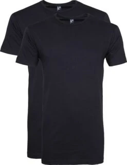 Alan Red Derby Extra Lang T-Shirt Navy (2-Pack)