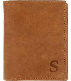 Suitable Portemonnee Nikkei Lichtbruin Leer - Skim Proof