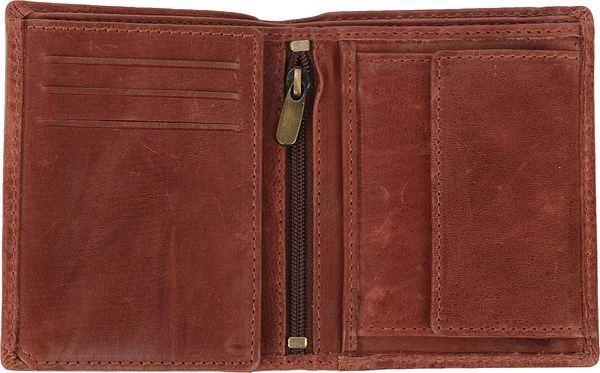 Suitable Portemonnee Nikkei Bruin Leer - Skim Proof 4 Suitable Portemonnee Nikkei Bruin Leer - Skim Proof - Afbeelding 2