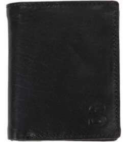 Suitable Portemonnee Nikkei Zwart Leer - Skim Proof