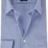 OLYMP Luxor MF Blauw Ruit Overhemd