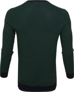 Suitable Katoen Bince Pullover Donkergroen -Kleding Kortingswinkel 63412 4